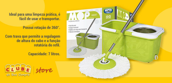 MOP Esfregão Limpeza Prática MOR - (disabled) Clube da Boa Compra Store