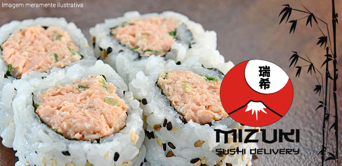 Uramaki de Salmão grelhado 9Pçs - Mizuki Sushi Delivery