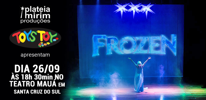 Ingresso para o Teatro Frozen Uma Aventura Congelante - Platéia Mirim Produções